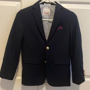 Izod Navy Blue Blazer Sz 10 Worn once (EUC)